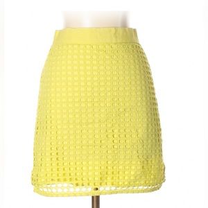 ANN TAYLOR LOFT Womans Cage Casual Dress Lime Green